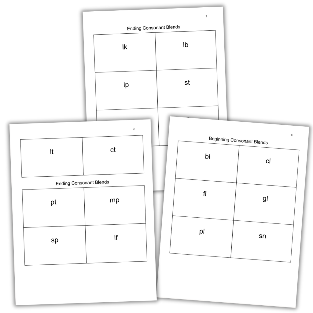 Consonant blends worksheets