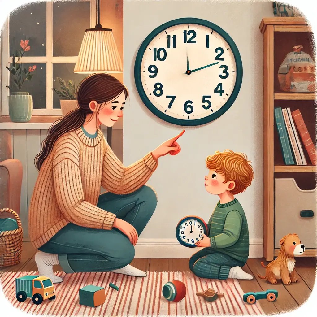 Giving a short notice to help preschooler transition from play to structured learning
