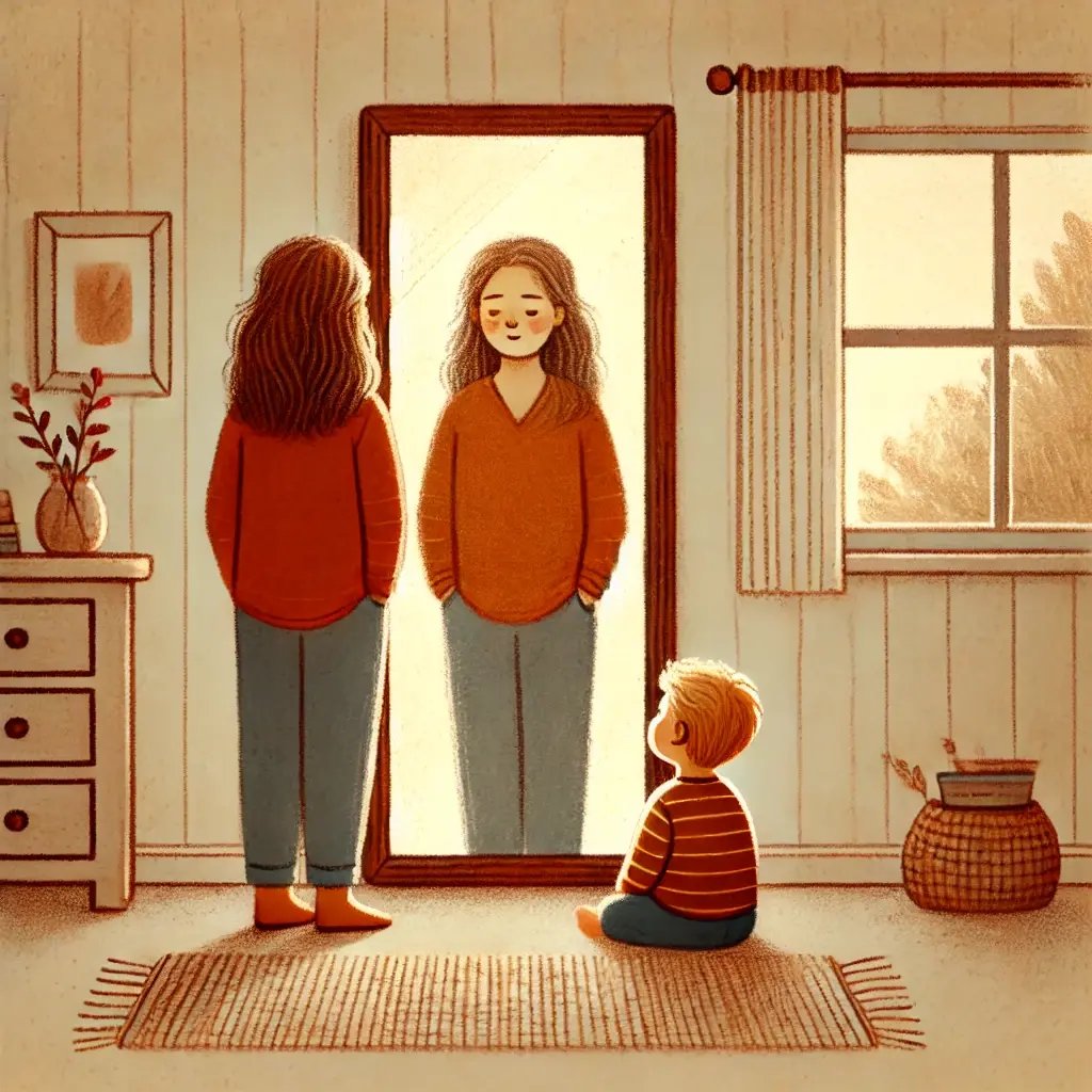 Parent reflecting on emotional response to preschool learning resistance