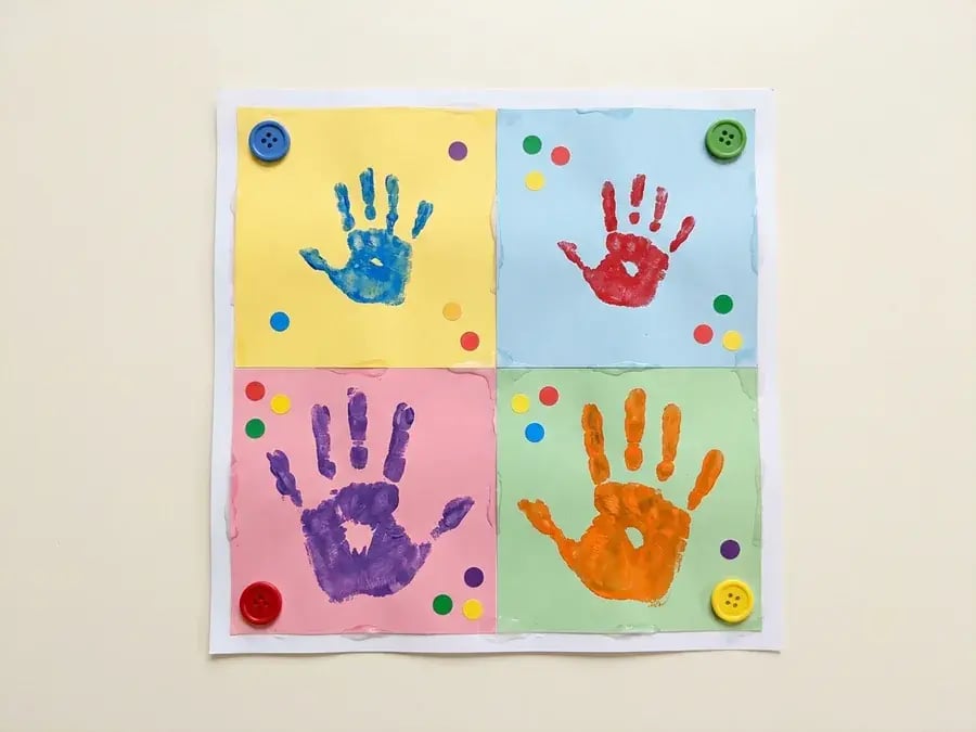 Friendship quilt square, an easy friendship craft for preschoolers ages 3 to 5