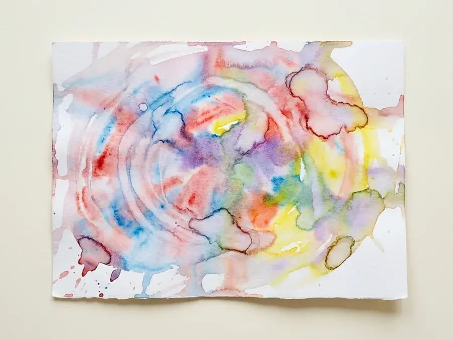 Ice painting, an easy January craft for preschoolers ages 3 to 5